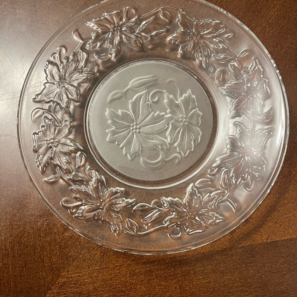 Princess house salad/dessert crystal plates